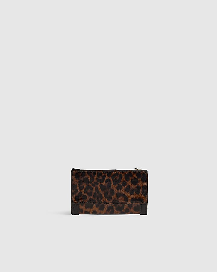 Black Leopard Print Mini Purse