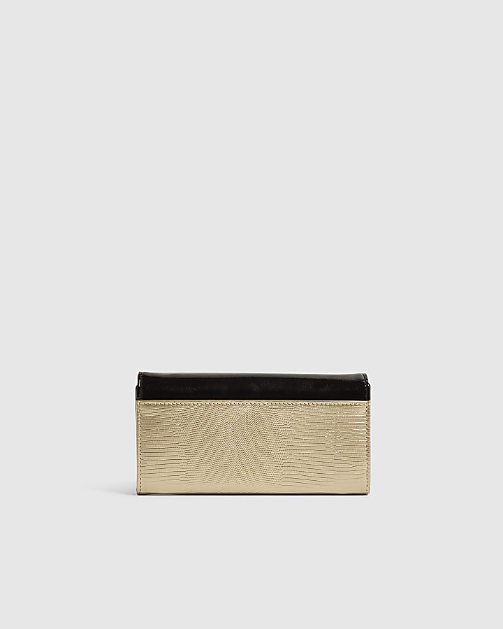 Gold Flap Crossbody Purse