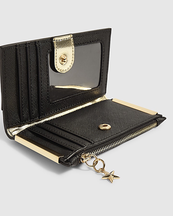 Black Metallic Monogram Mini Purse