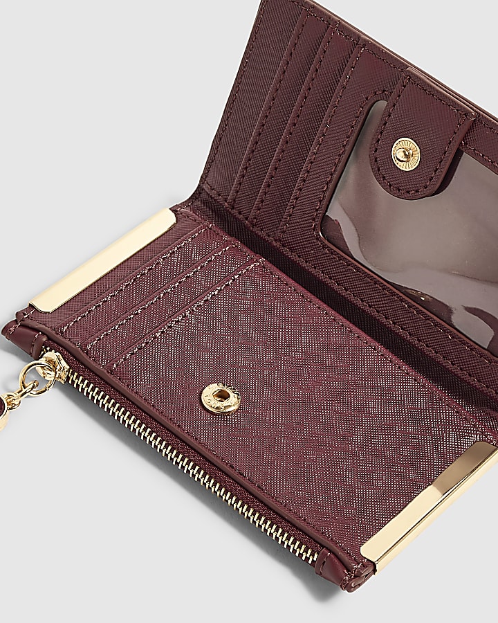 Burgundy Heatseal Monogram Mini Purse