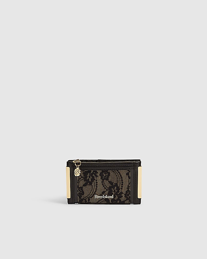Black Lace Mini Foldout Purse