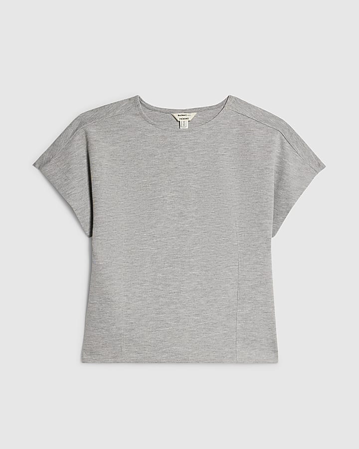 Grey Interlock Top