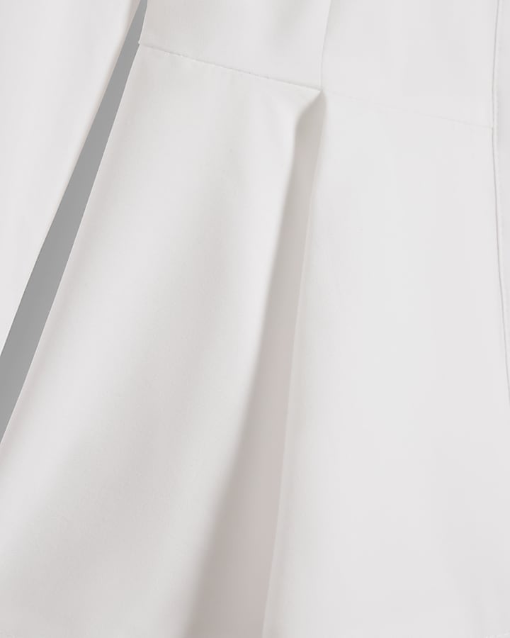 White Peplum Shirt