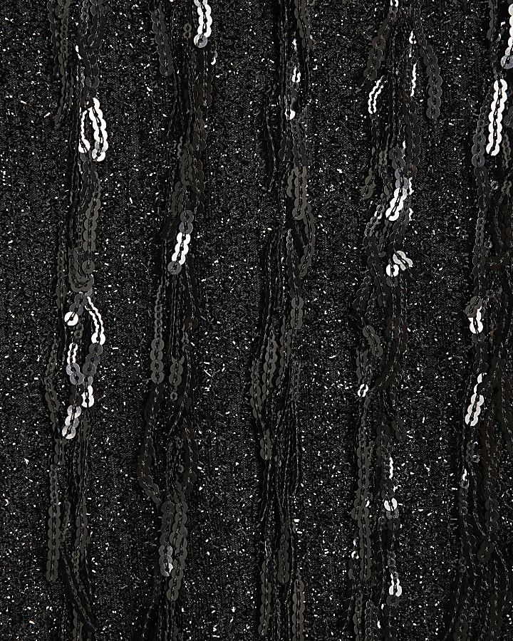 Black Sequin T-Shirt