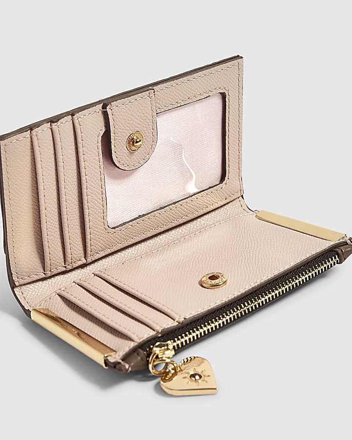 Brown RIR Embossed Mini Foldout Purse