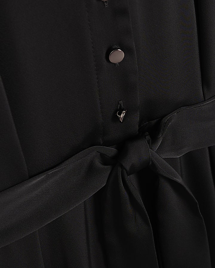Black Cap Sleeve Jumpsuit