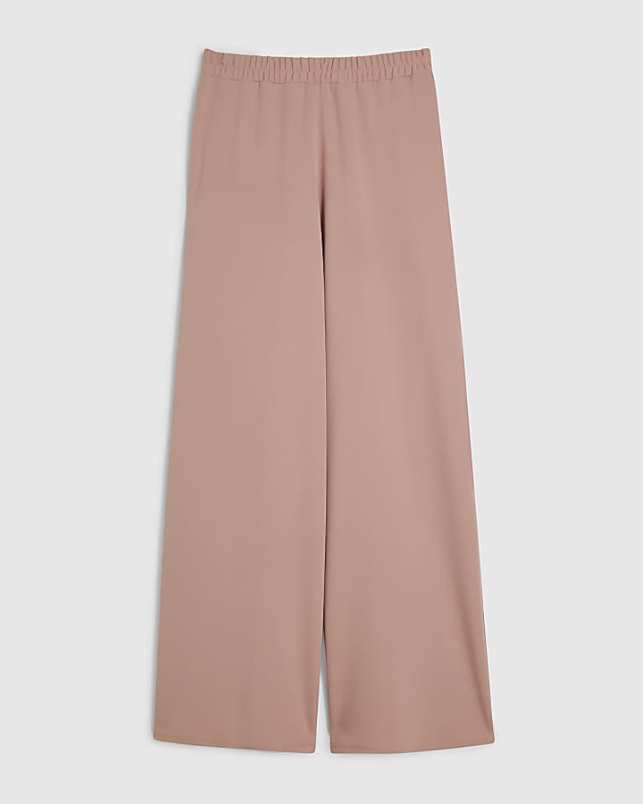 Pink Wide Leg Trousers