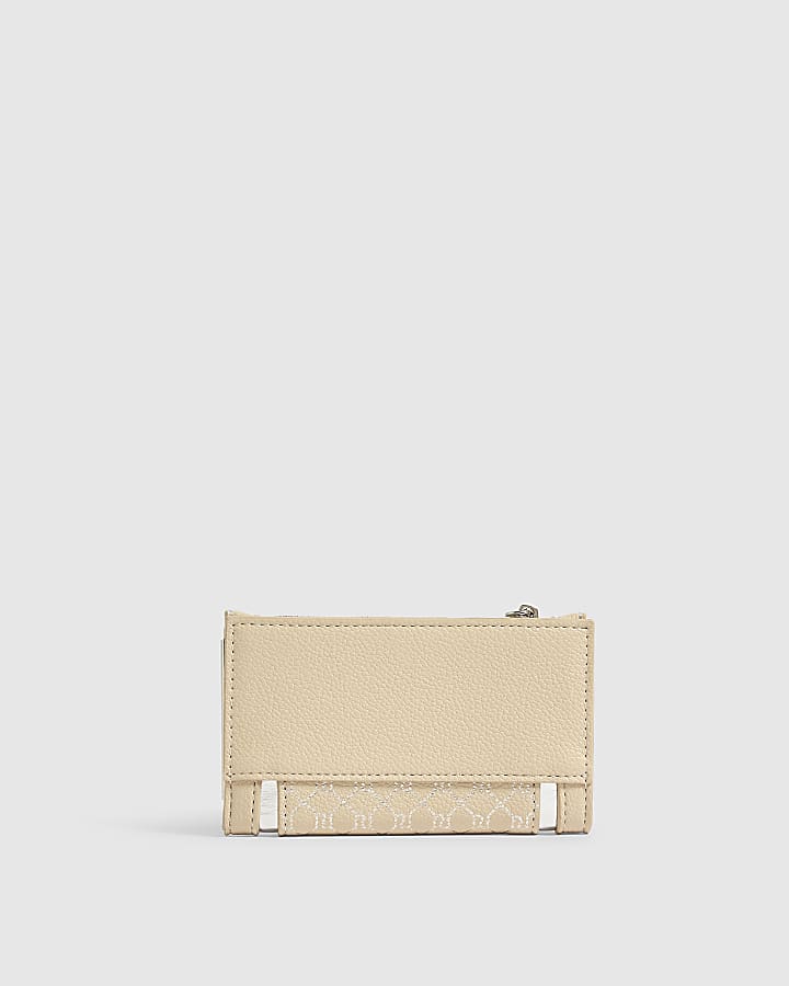 Beige Metallic Monogram Mini Purse