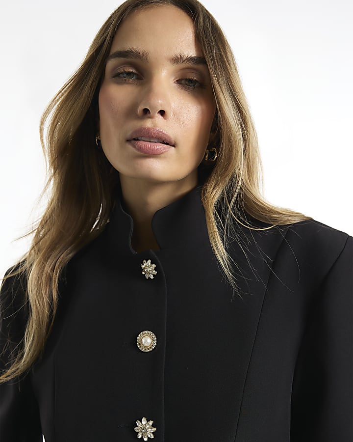 Black Pearl Multi Button Jacket