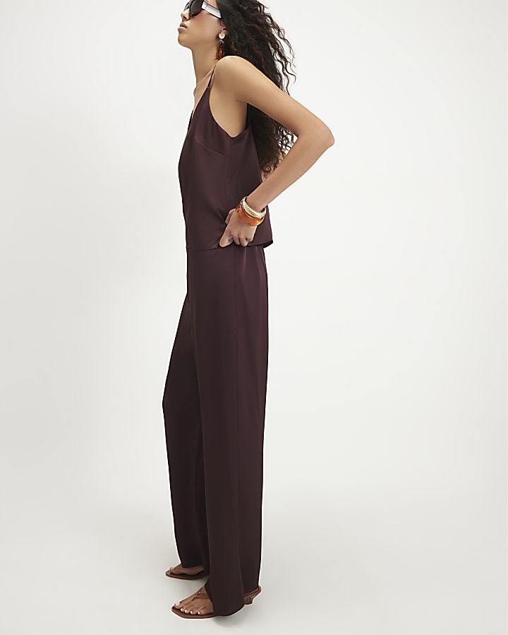 Red Satin Trousers