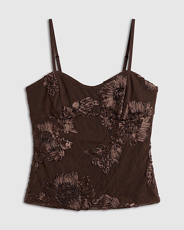 Brown Cornelli Corset Top