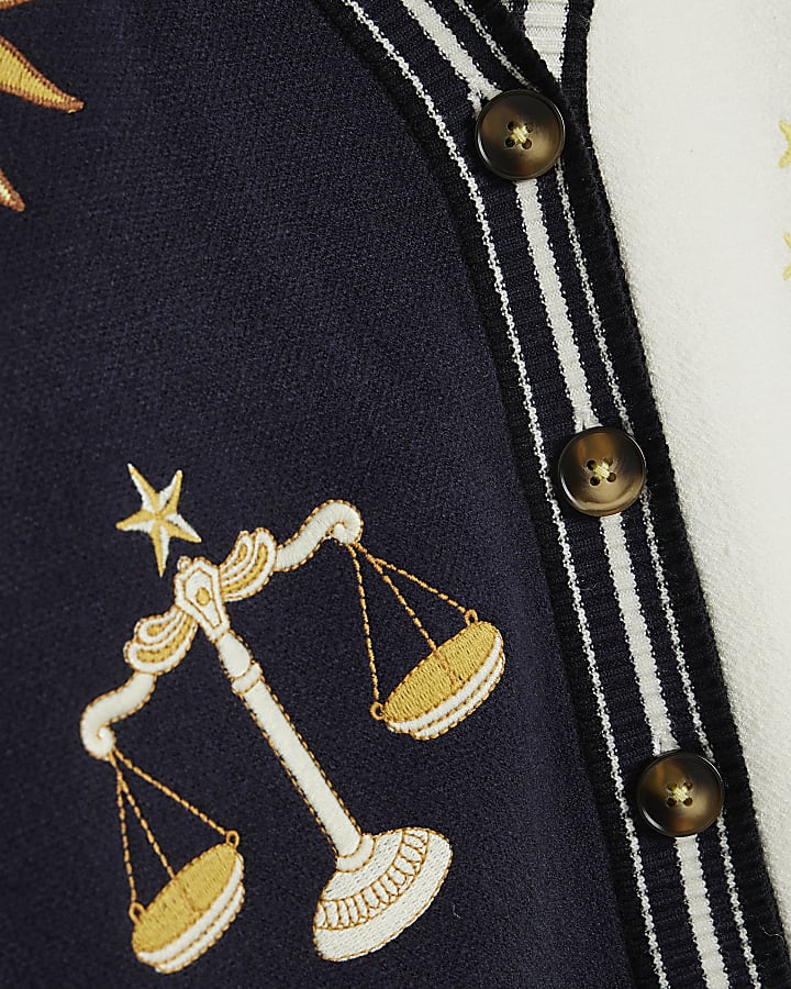 Navy Make Your Own Luck Cardigan