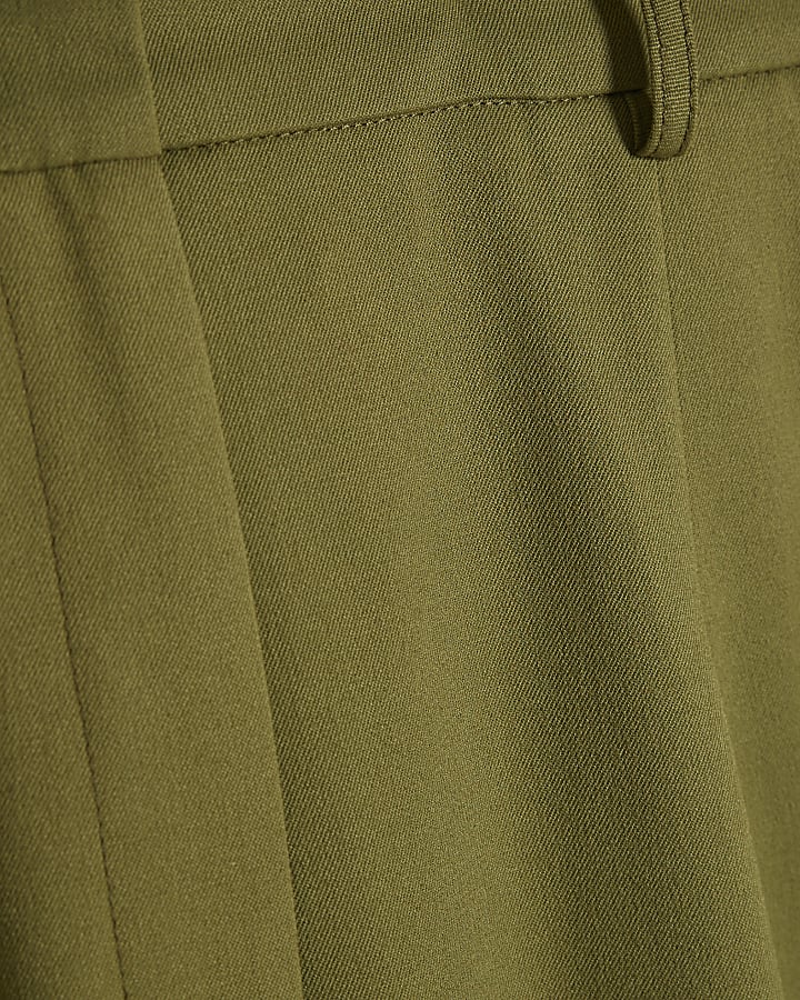 Green Barrel Leg Trousers