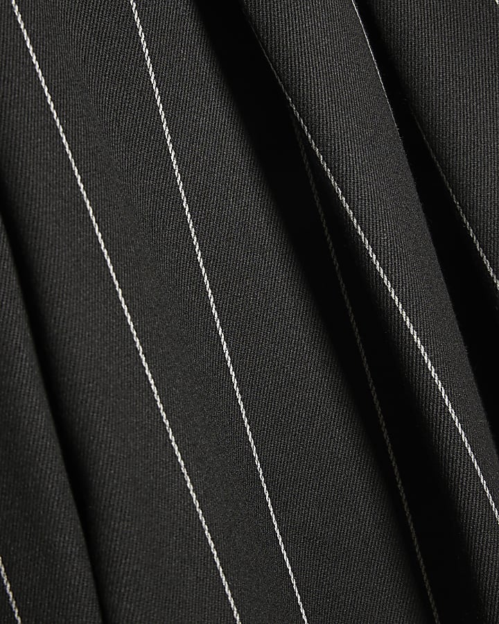 Black Stripe Wide Leg Trousers