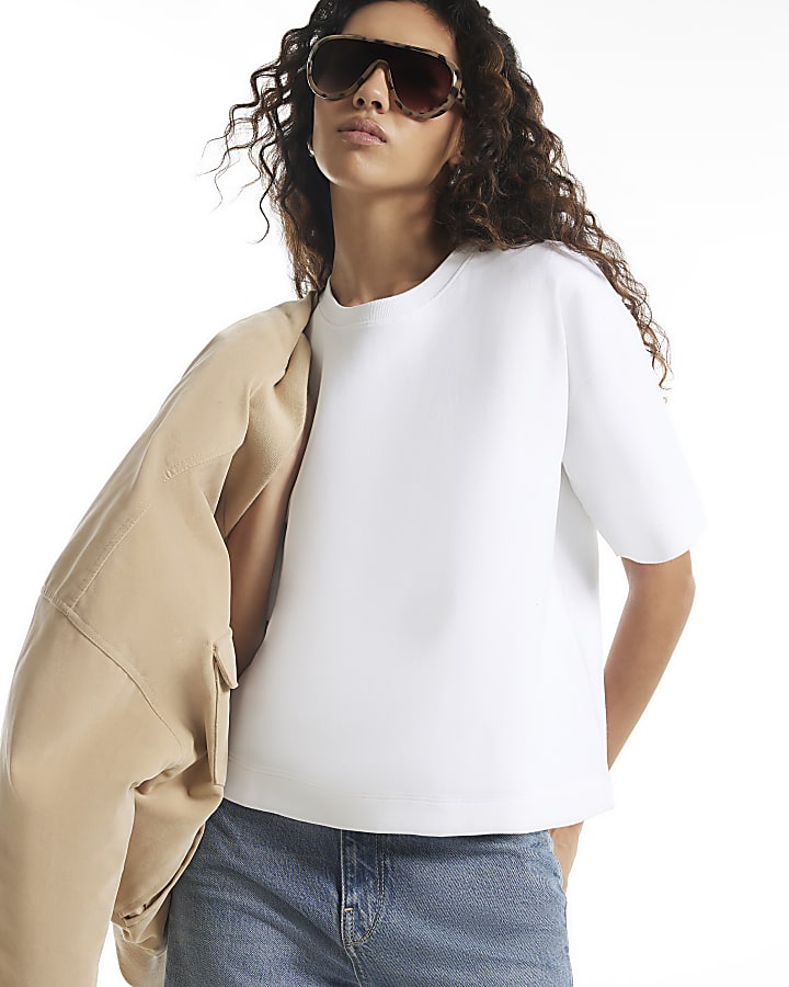 White Premium Boxy T-Shirt
