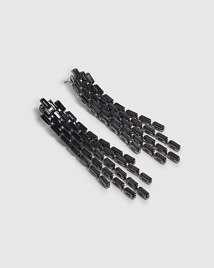 Blue Midnight Crystal Earrings