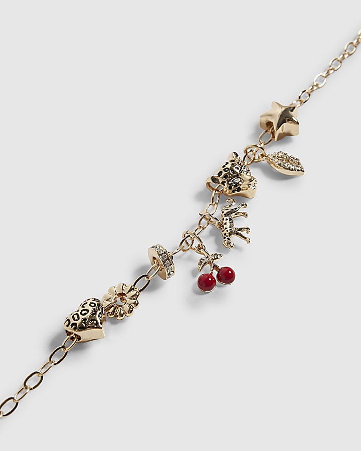 Gold Leopard Charm Necklace