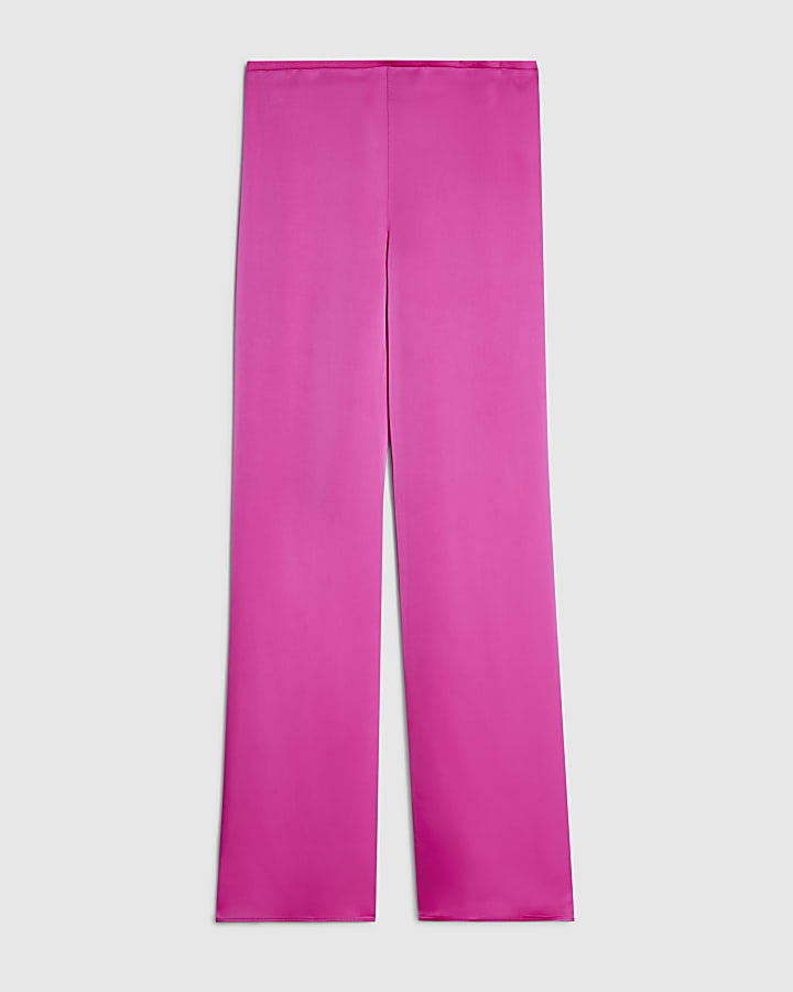 Pink Satin Trousers