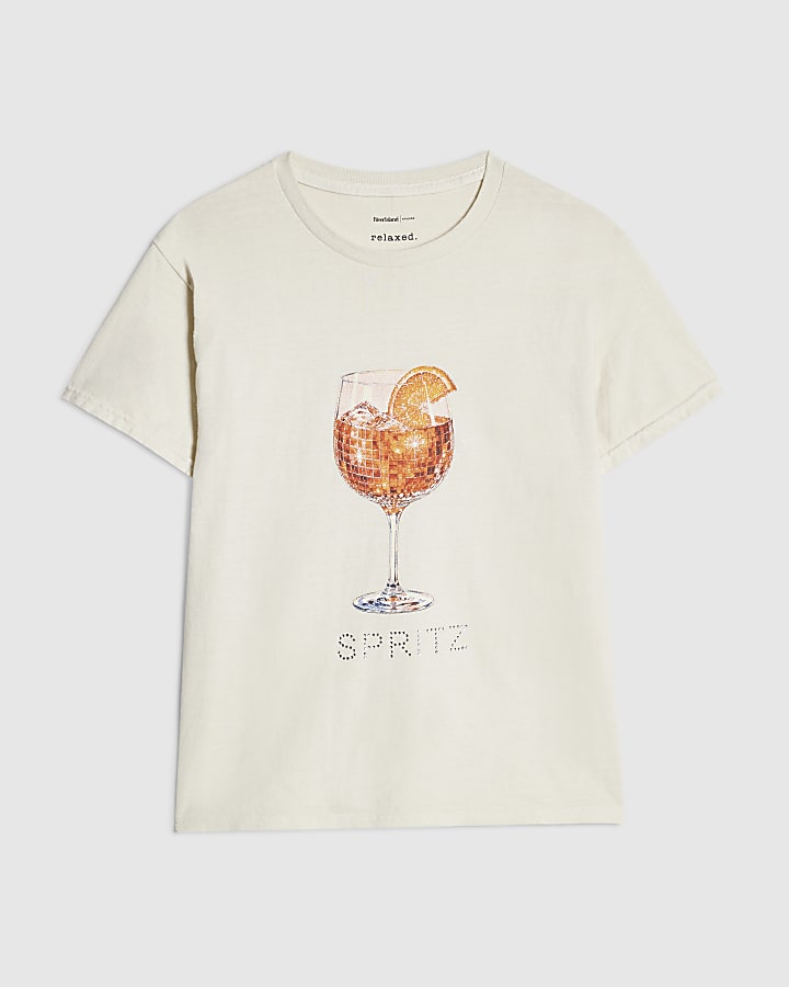 Cream Spritz Hotfix T-Shirt