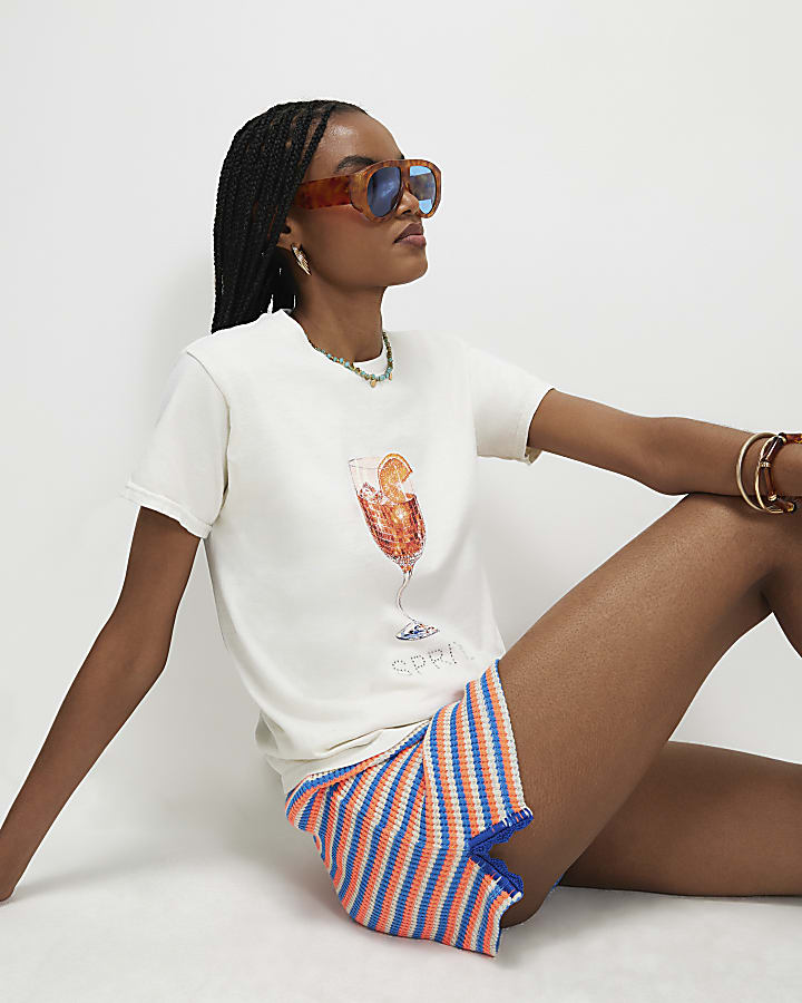 Cream Spritz Hotfix T-Shirt