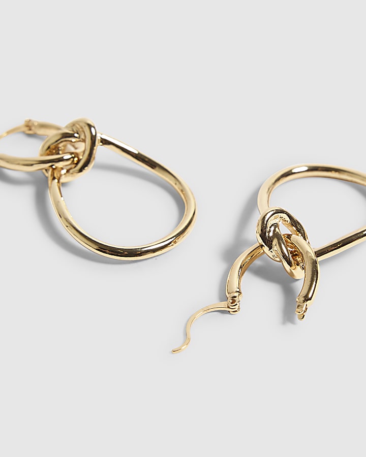 Gold Figure of Eight Earrings