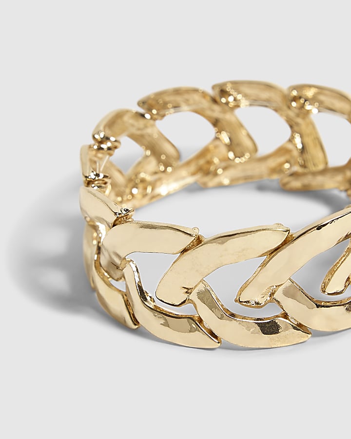 Gold Link Stretch Bracelet