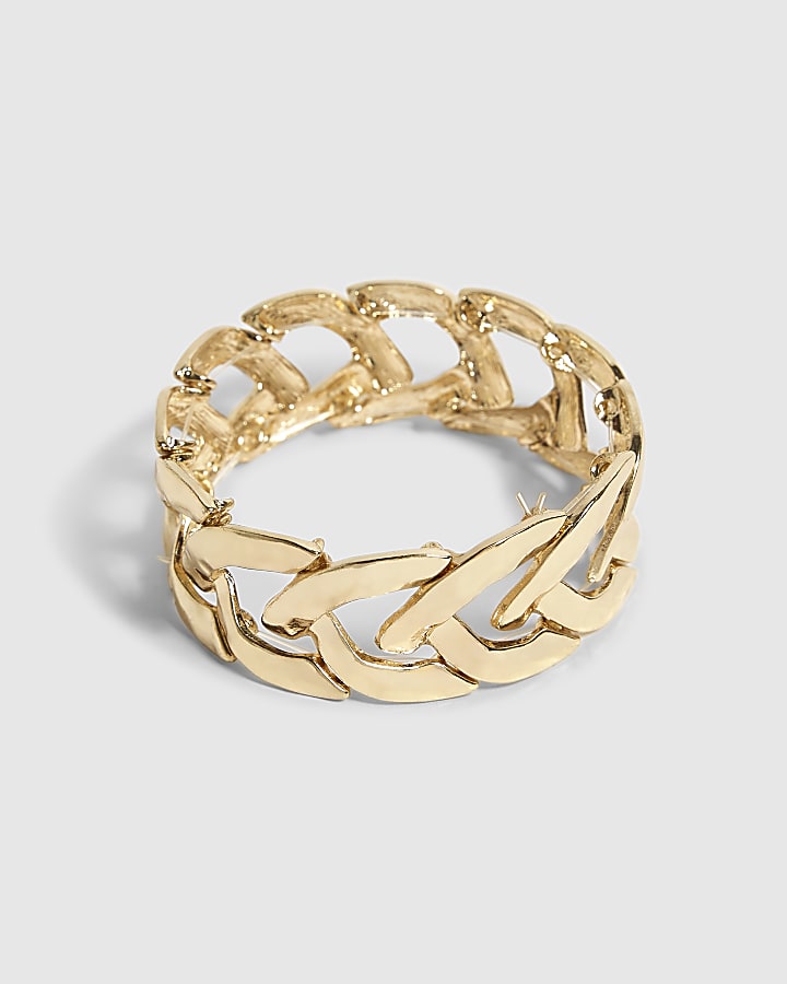 Gold Link Stretch Bracelet