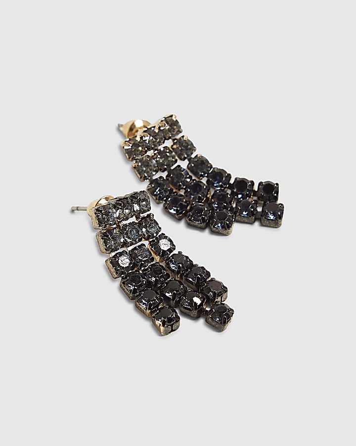 Blue Ombre Cupchain Drop Earrings