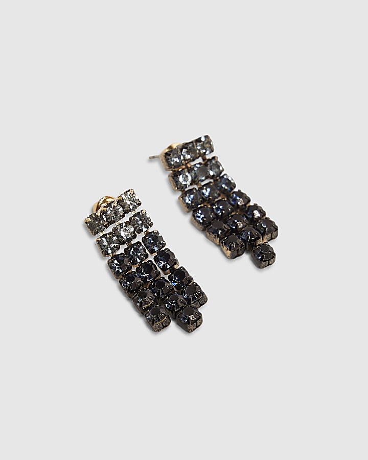 Blue Ombre Cupchain Drop Earrings
