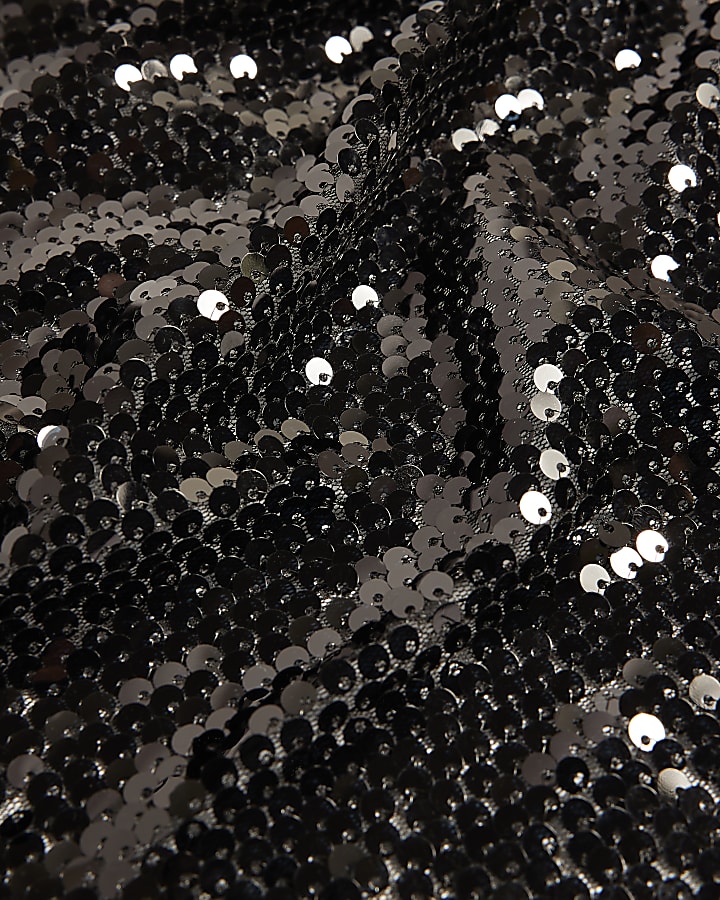 Black Sequin Scarf