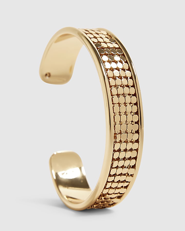 Gold Chainmail Bangle