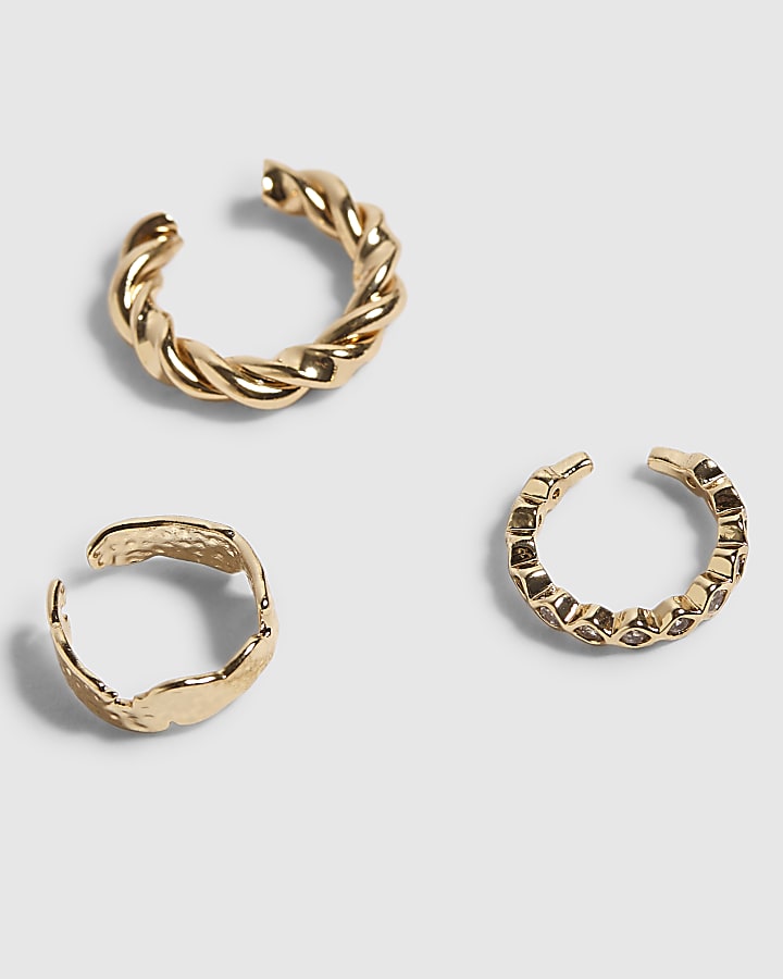 Gold Ear Cuffs 4 Pack