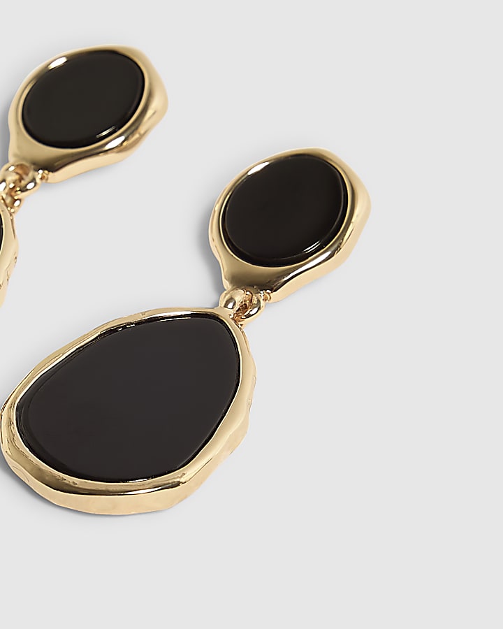Black Pear Drop earrings