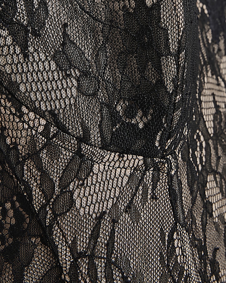 Black Corset Detail Jumpsuit