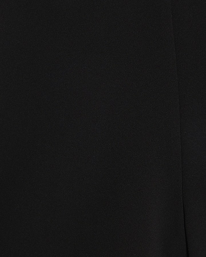 Black Button Detail Shorts
