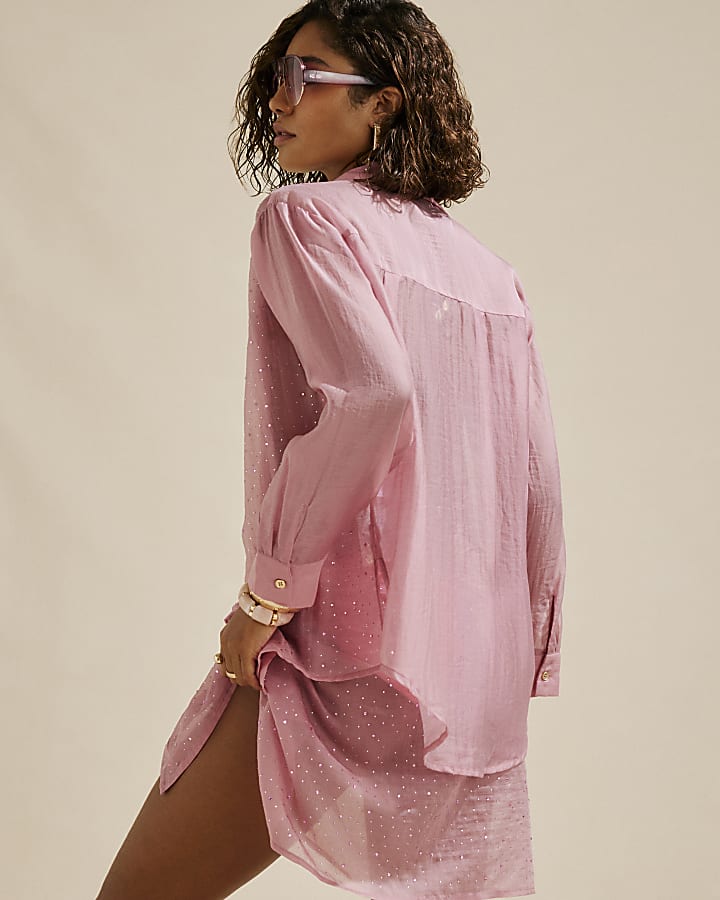 Pink Hotfix Shirt