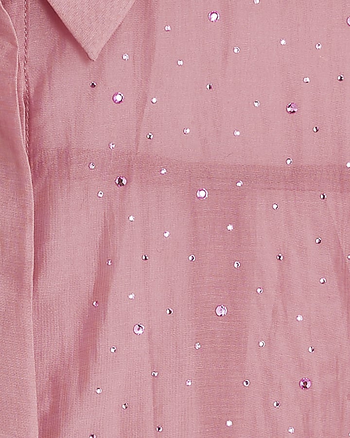 Pink Hotfix Shirt