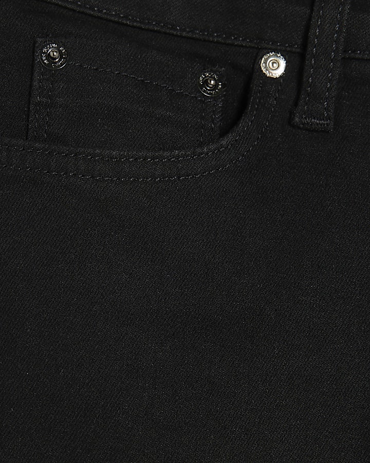 Black Mid Rise Bootcut Jeans