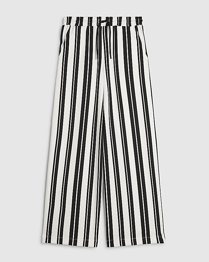 Black Premium Vertical Stripe Joggers