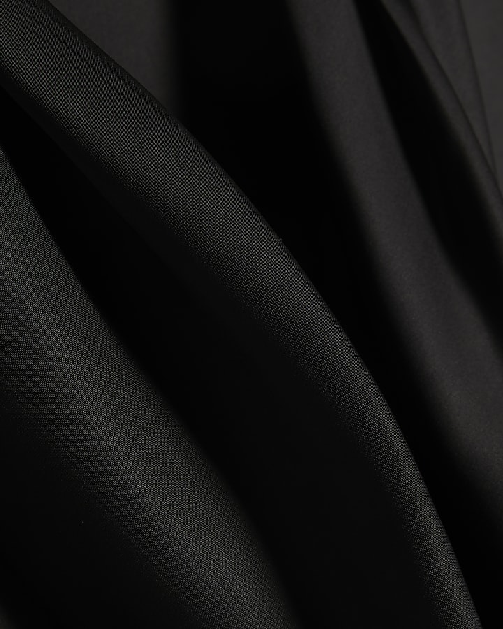 Black Cowl Neck Tank Top