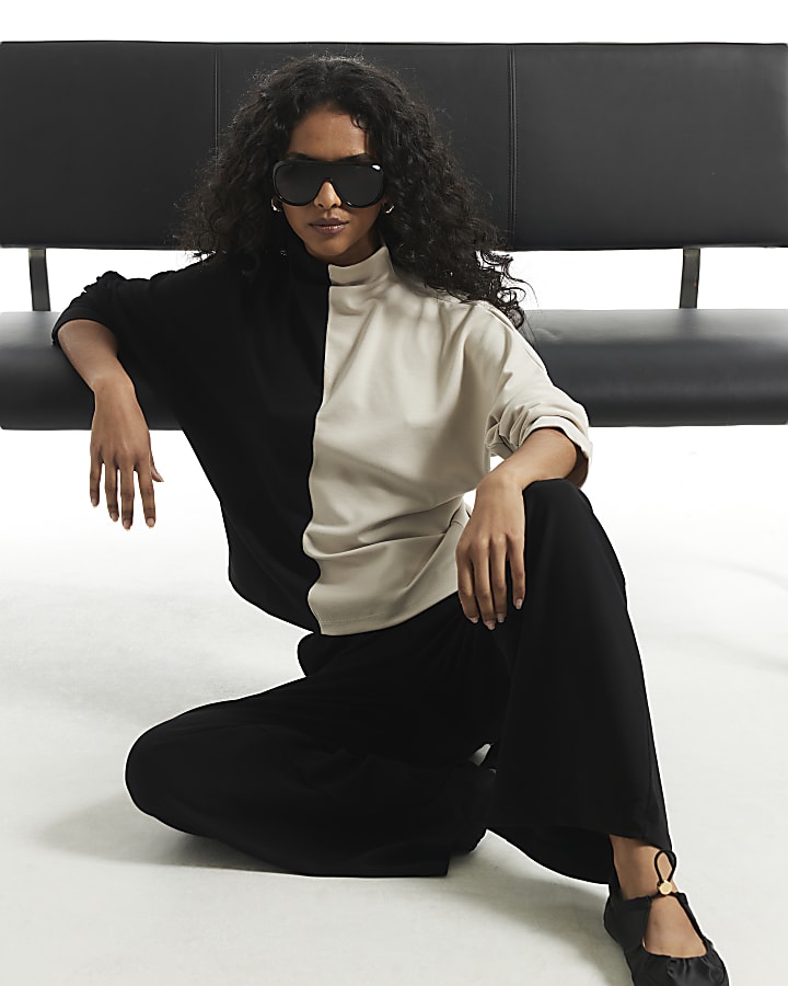 Black Premium Wide Leg Trousers