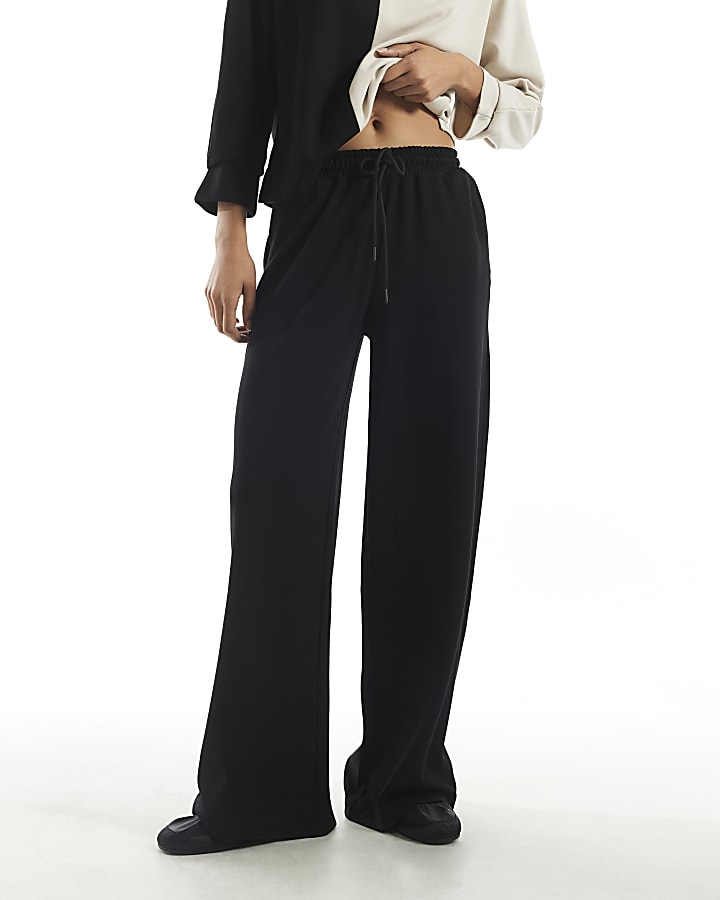 Black Premium Wide Leg Trousers