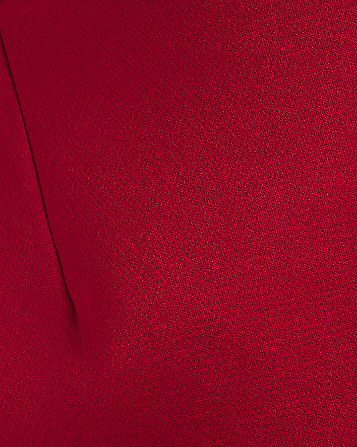 Red A Line Mini Skirt