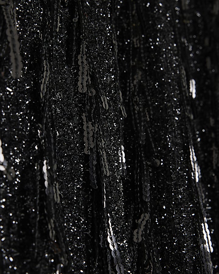 Petite Black Petite Sequin T-Shirt