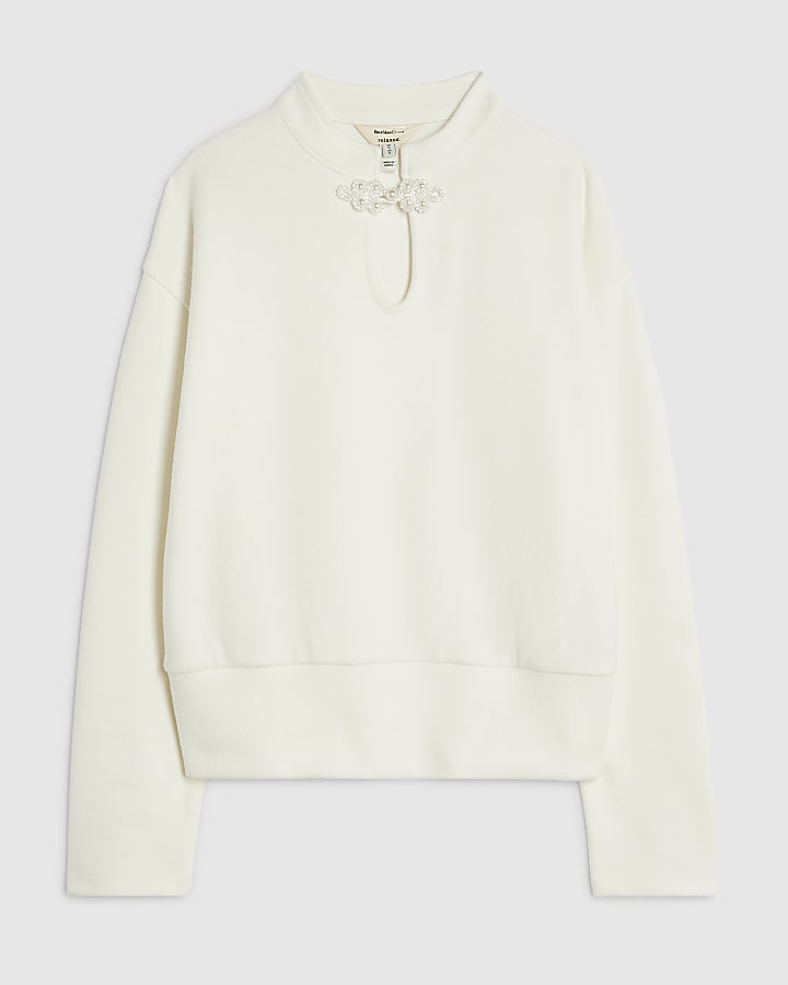 Cream Cosy Long Sleeve Sweatshirt