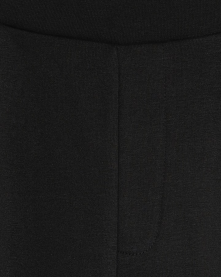 Black Barrel Leg Joggers