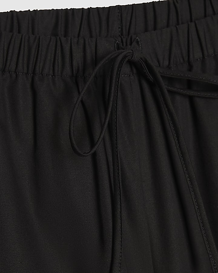 Black Poplin Culottes