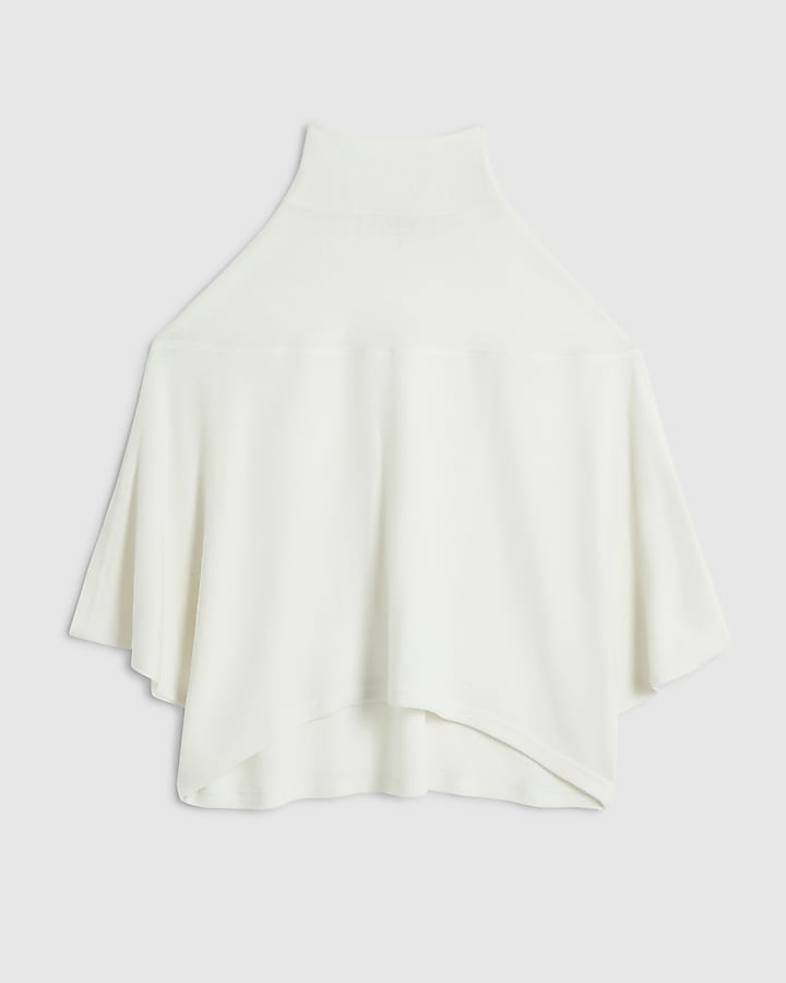 Cream Cosy Cape Top