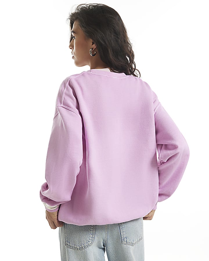 Pink Quirky Cherub Hotfix Sweatshirt