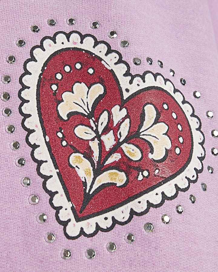 Pink Quirky Cherub Hotfix Sweatshirt